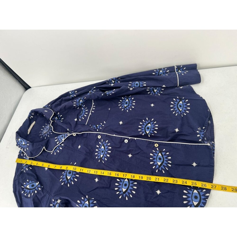 Printfresh Blue Eye Pattern Pajama Top - image 5